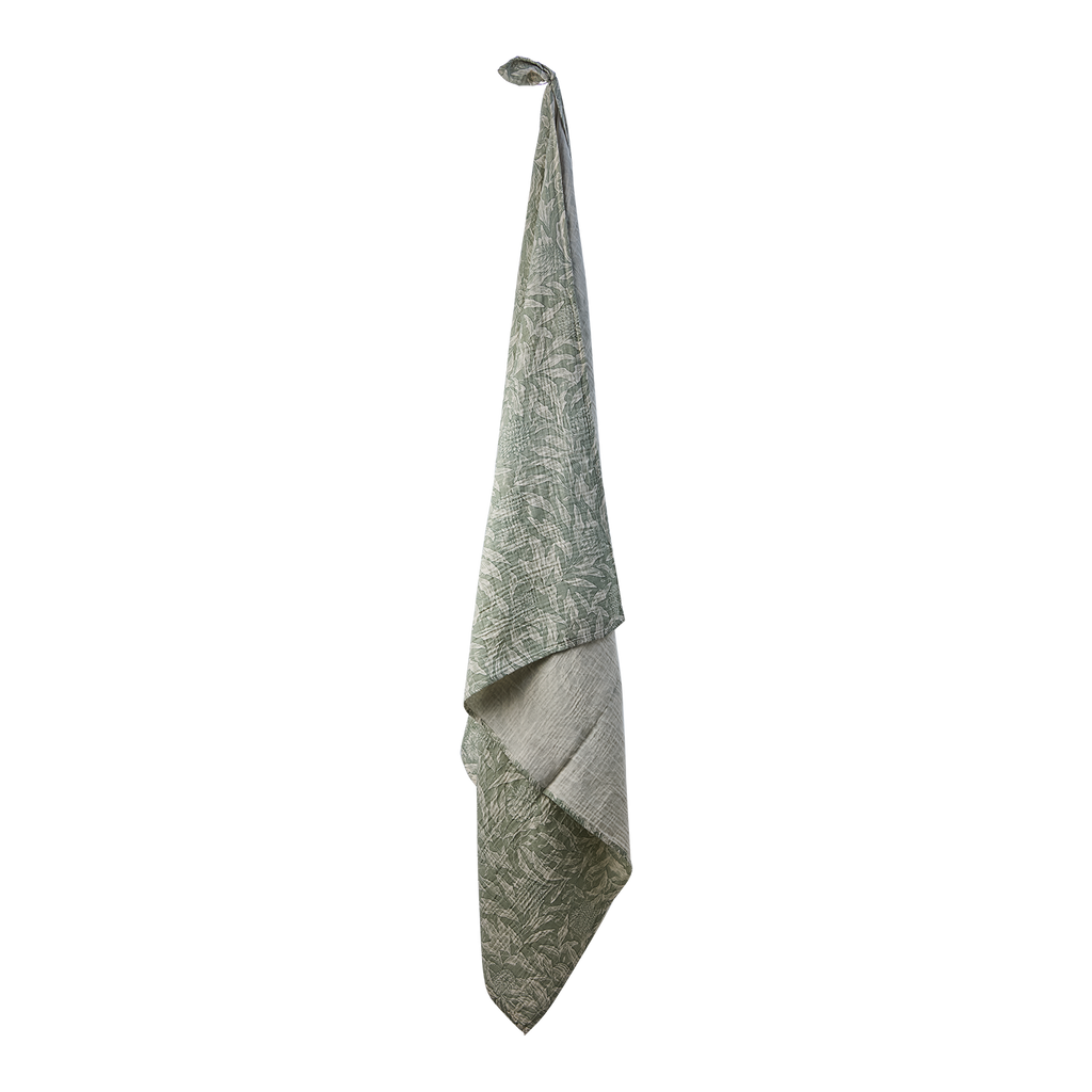Duk - grønn/ beige 250 x 150 cm