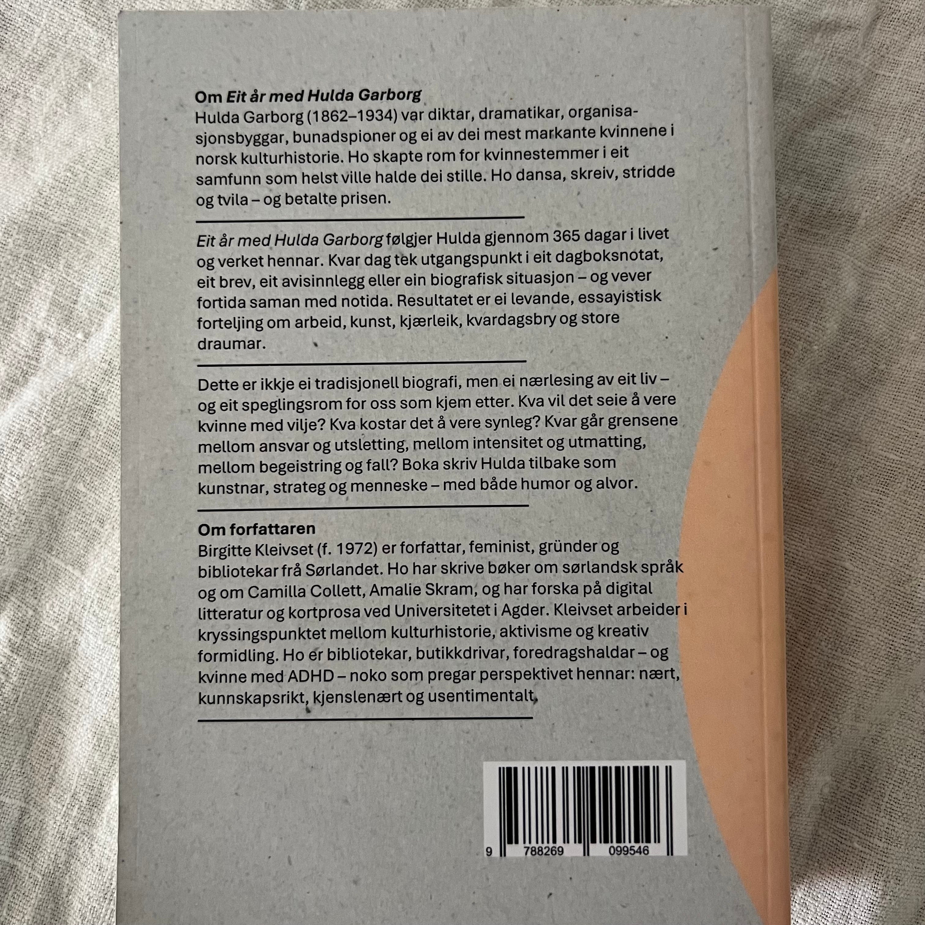 Eit år med Hulda Garborg