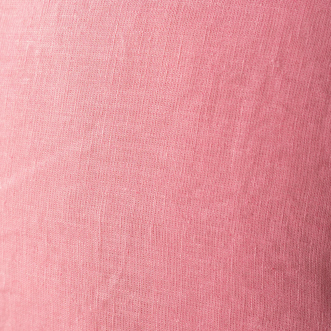 Rosa botanisk brodert putetrekk