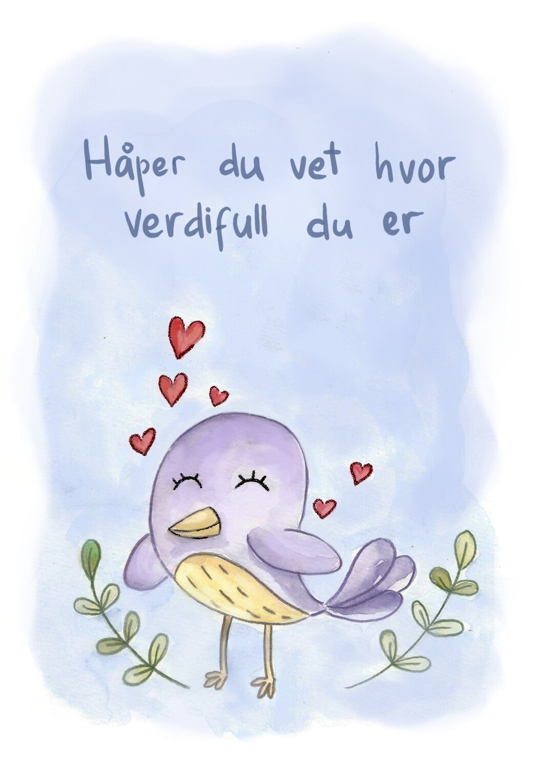 Hjertelys - Håper du vet hvor verdifull du er