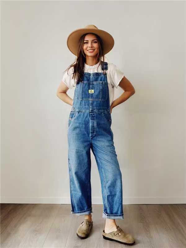 Denim snekkerbukse