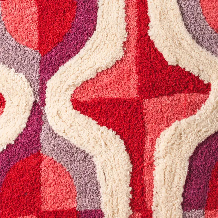 Geometric Tuftet rosa & lilla