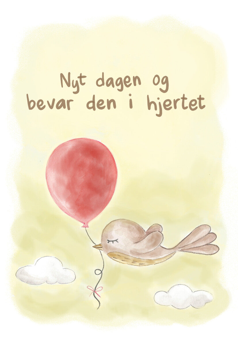 Små doble kort - Nyt dagen og bevar den i hjertet