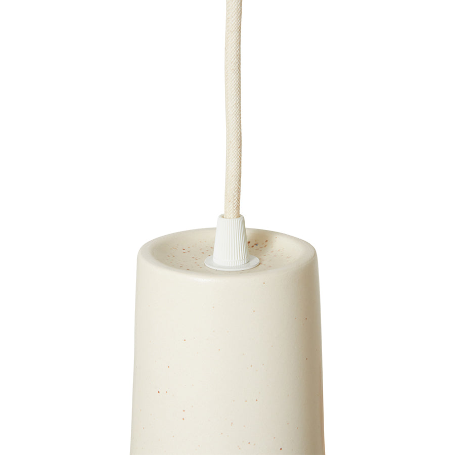 Dangle pendant lamp eggshell white