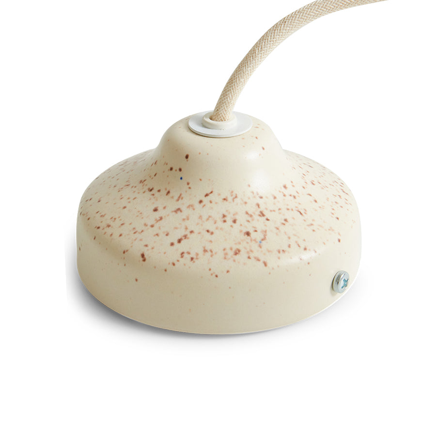 Dangle pendant lamp eggshell white